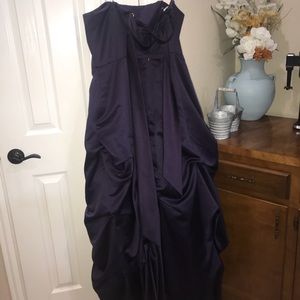 purple ball gown